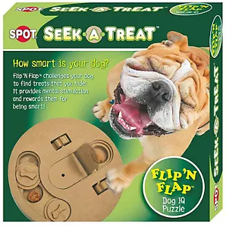 Seek-A-Treat Flip N Flap Dog Puzzle Toy