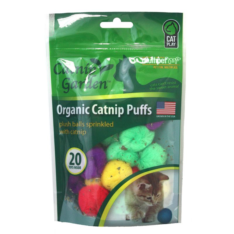 Multipet Catnip Garden Catnip Puffs 20 Count Bag