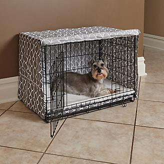 Quiet Time Covella Gray Dog Crate Cover