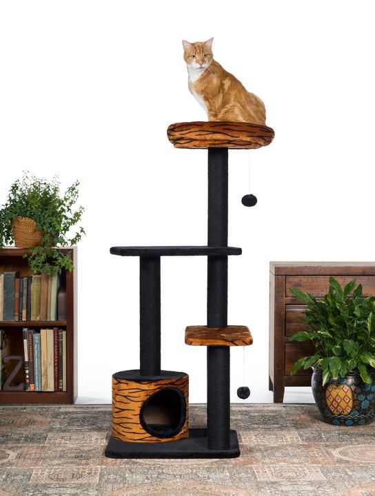 Kitty Power Paws Tiger Tower Cat Furniture