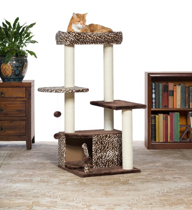 Kitty Power Paws Leopard Lounge Cat Furniture