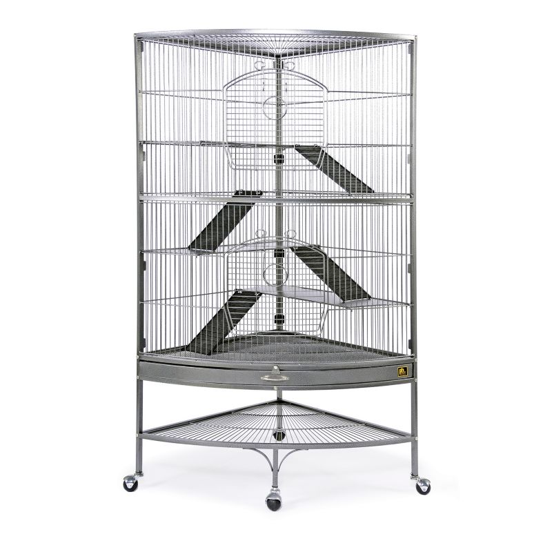 Prevue Corner Black Ferret Cage