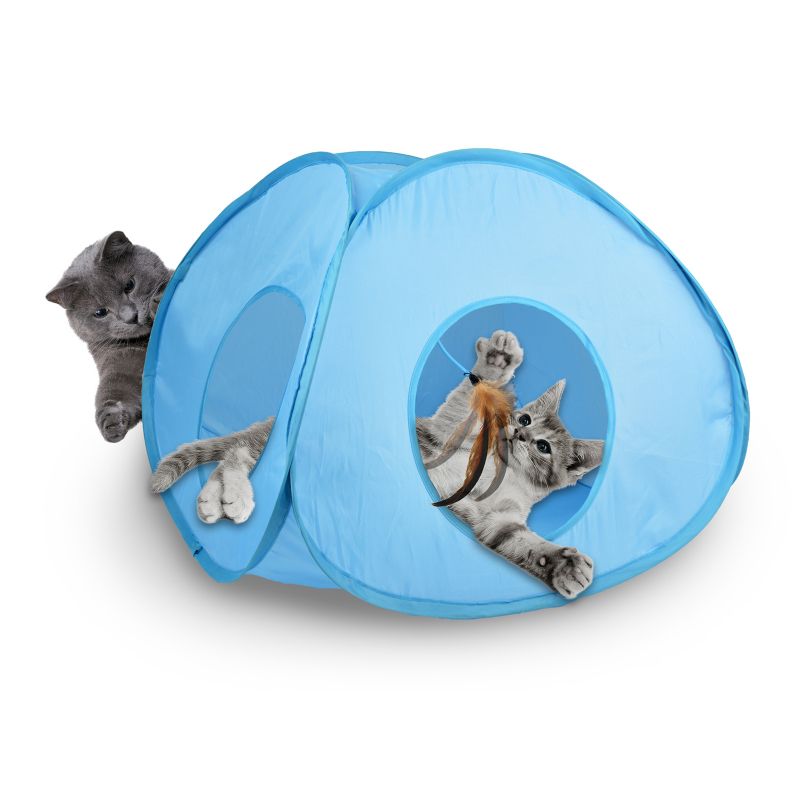 Our Pets Pounce House Electronic Spin Cat Toy