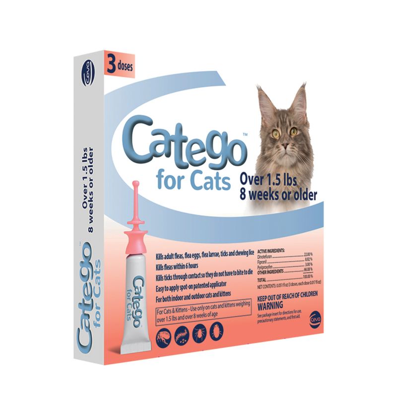 Catego Flea and Tick Cat Spot-On 3 Months