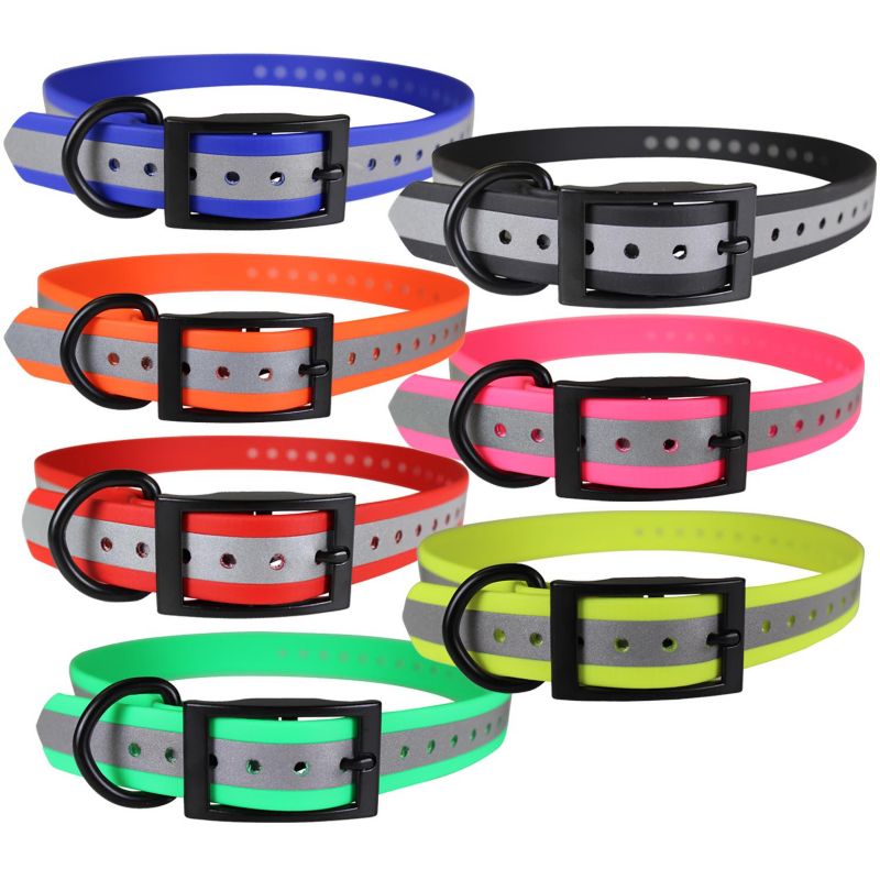 orange reflective dog collar