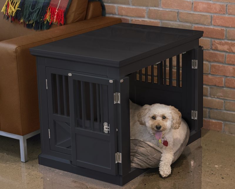 Photos - Pet Carrier / Crate no brand MERRY PRODUCTS Merry Products Triple Door Medium Dog Crate Black PTH069202 