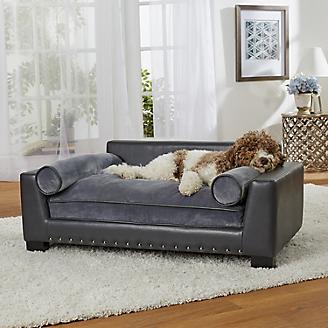 Enchanted Home Pet Skylar Dark Grey Sofa Dog Bed