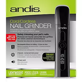 Andis Cord/Cordless Pet Nail Grinder