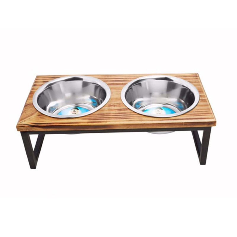 Luxe Craft Contemporary Wooden Dog Diner 64oz