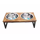 Luxe Craft Contemporary Wooden Dog Diner