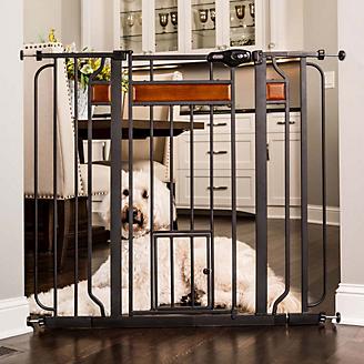 Carlson Pet Design Paw Extra tall Gate w/ Pet Door