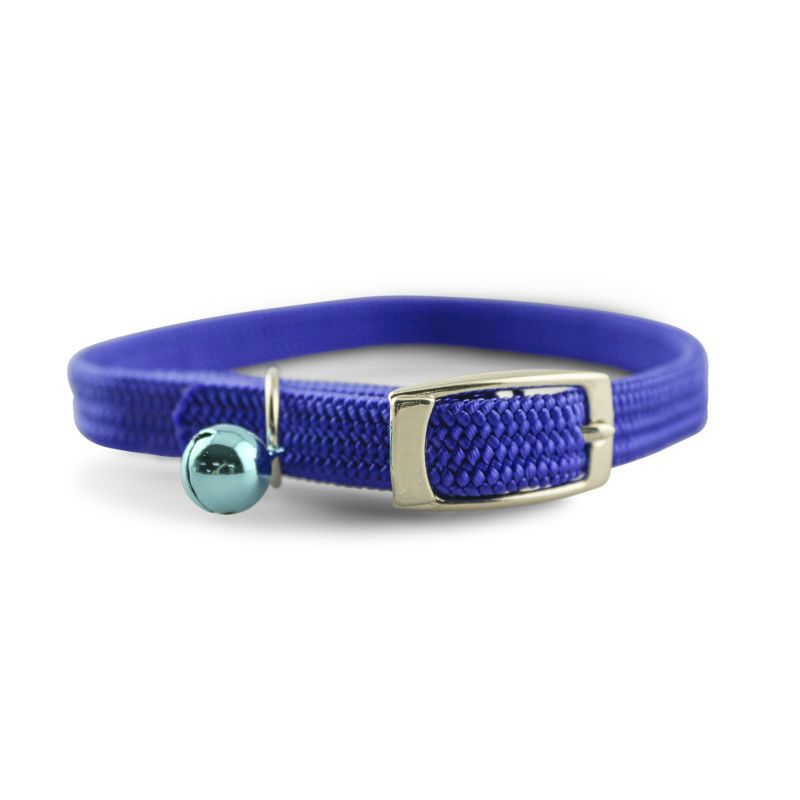 Kool Kat Collar With Bell 8in Blue