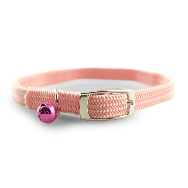 Kool Kat Collar With Bell 10in Pink