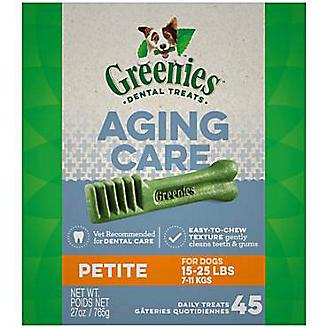 Greenies Aging Care Dental Chew Treat Petite 27oz