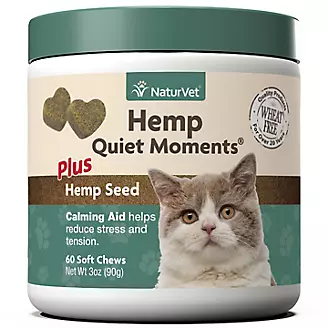 NaturVet Hemp Quiet Moments Cat Soft Chews 60ct