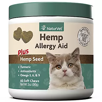 NaturVet Hemp Allergy Aid Cat Soft Chews 60ct