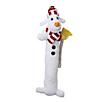 Loofa Dog Holiday Snowman Dog Toy 12in