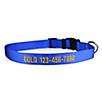 Personalized Blue Nylon Dog Collar
