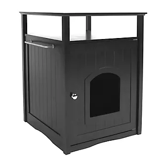 Merry Products Cat Washroom Night Stand Black