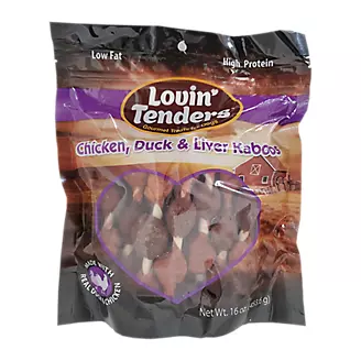 Lovin Tenders Chicken/Duck/Liver Kabob Dog Treat