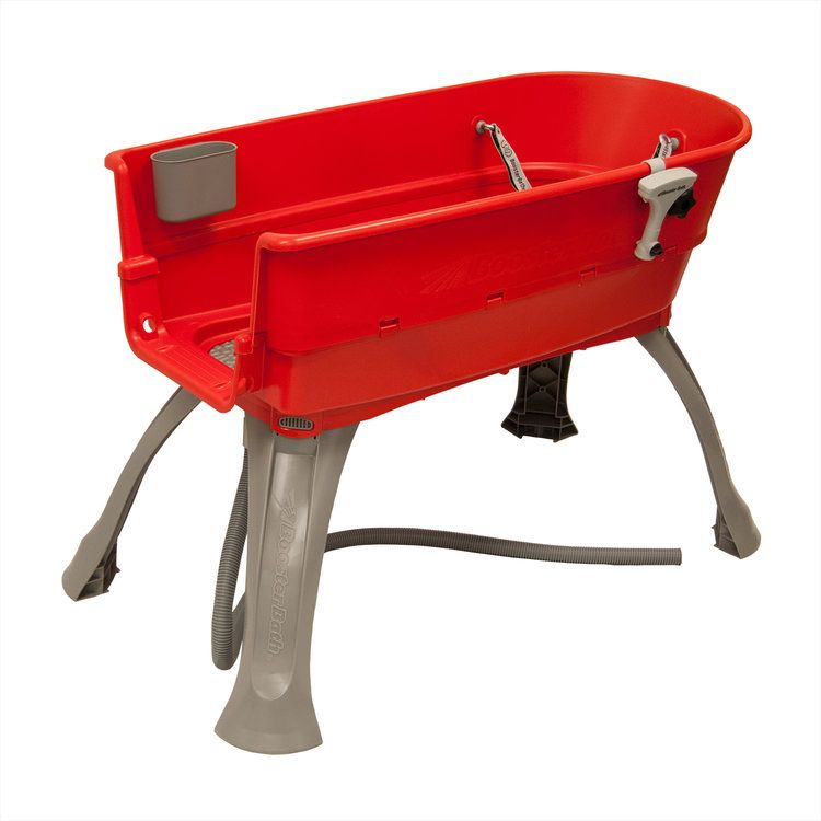 Booster Bath Elevated Dog Bath Large Red