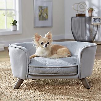 Medium Ship from US!!! Beige WensLTD Pet Dog Bed Ultra Plush Sofa-Style Couch Pet Bed for Dogs & Cats 