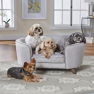 Enchanted Home Pet Quicksilver II Silver Pet Sofa