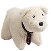 Hugglehounds Squooshie Polar Bear Dog Toy