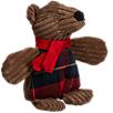 Hugglehounds Corduroy Chubbie Brown Bear Toy