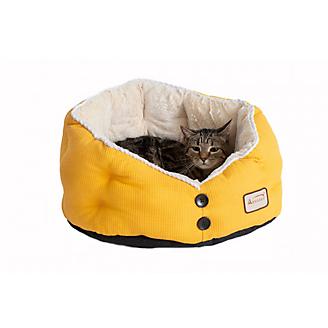 Armarkat Gold Waffle and White Cat Bed