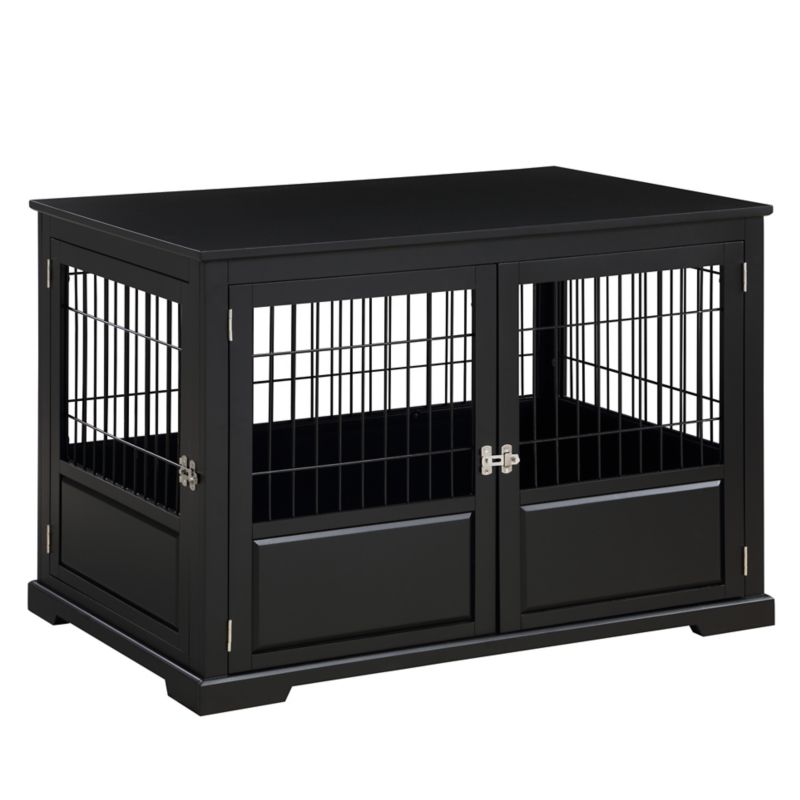 Photos - Pet Carrier / Crate no brand MERRY PRODUCTS Merry Products Fairview Triple Door Crate Black PTH10820217 