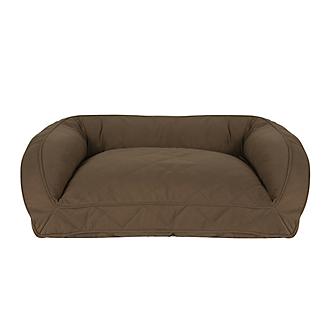 Carolina Pet Chocolate Quilted Bolster Dog Bed