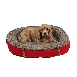 Carolina Pet Red Ortho Round Comfy Cup Bed