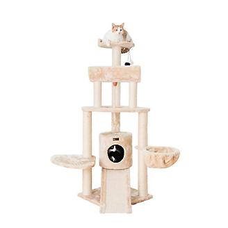 Armarkat A5806 Thick Fur Real Wood Cat Tower