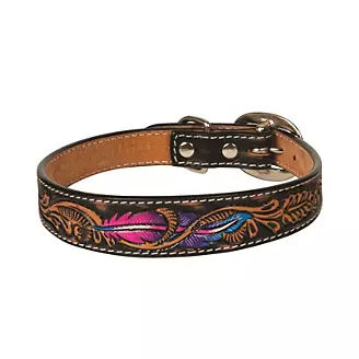 Weaver Leather Twisted Feather Dog Collar