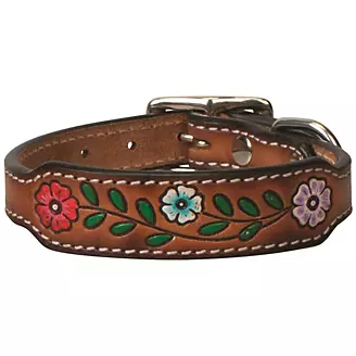 Weaver Painted Floral Dog Collar