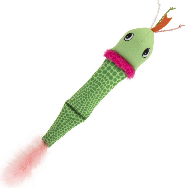 Smartykat Crinkle Creeper Catnip Kicker Cat Toy