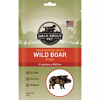 Walk About Freeze Dried Wild Boar Cat Treats Walk About Freeze Dried Wild Boar Cat Treats