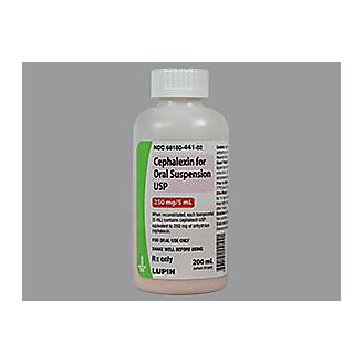 Cephalexin Suspension 250mg/5mL