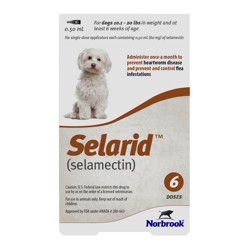 Selarid Topical for Dog and Cat 10-20lb Dog