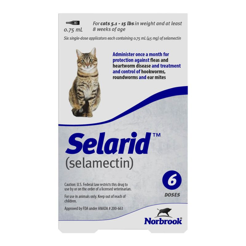 Selarid Topical for Dog and Cat 5-15lb Cat