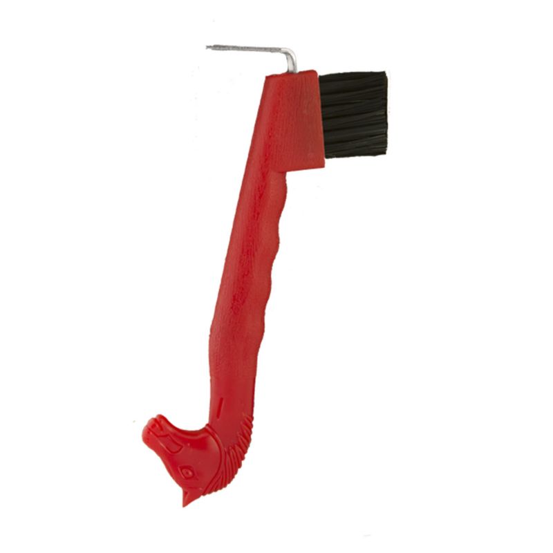 Horse Head Hoof Pick Red