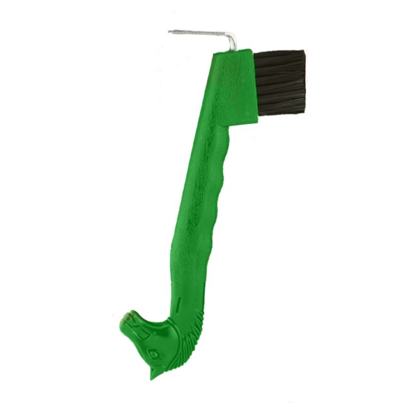 Horse Head Hoof Pick Green