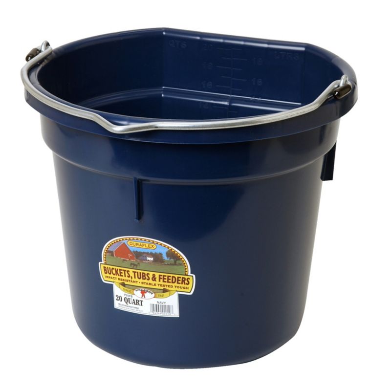 Duraflex Flat Back Water Bucket 20 Qt. NAVY