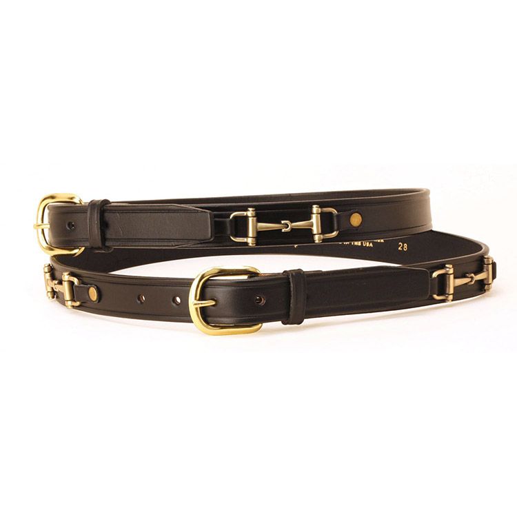 Tory Leather 1 Inch Snaffle Bit Belt