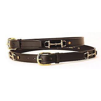SALE CLEARANCE BARGAIN STOCK Brown Leather Belt with Snaffle Horse Bit design 