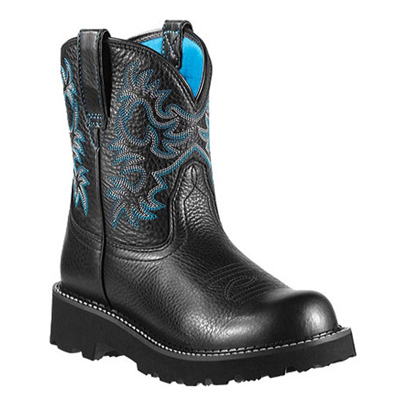 Ariat Ladies Fatbaby Boots 9 Black Deertan