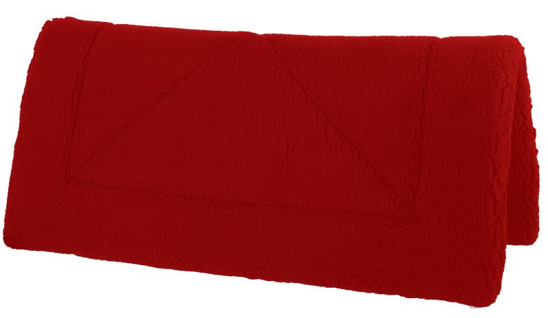 31-633-5-0 Extra Thick Fleece Western Pad Red sku 31-633-5-0