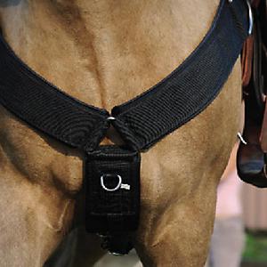 Pettorale western in nylon e agnellino Horse Breast Collar Nylon Syntetic Wool 