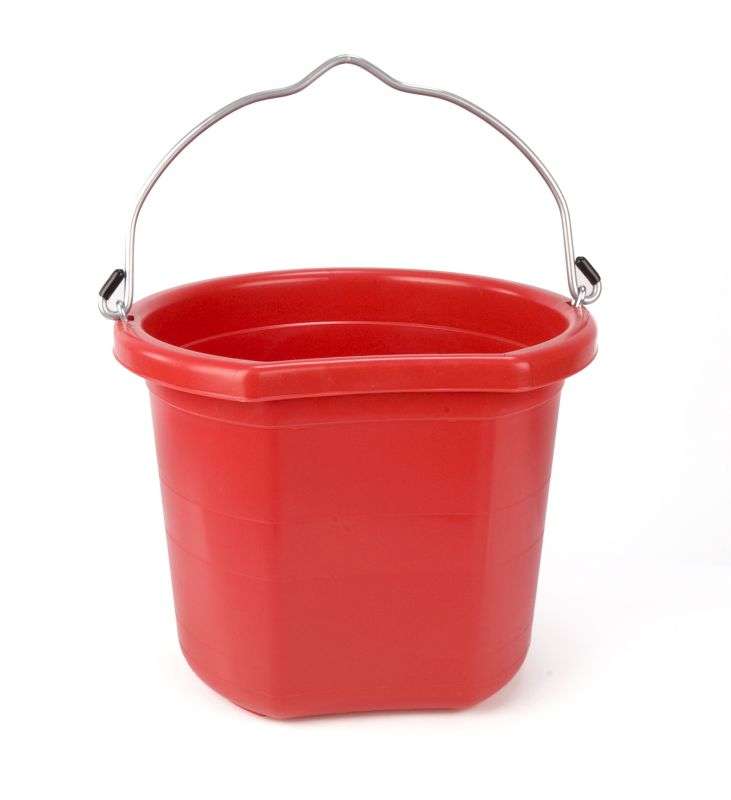 Fortex Industries Inc Flat Back Bucket Fb-124- Red 24 Quart - FB-124 RED